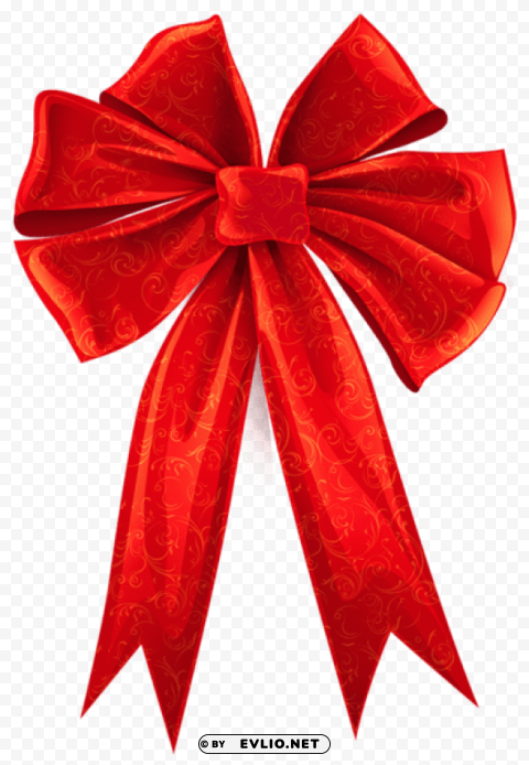 red bow with ornaments decor PNG images with no background assortment