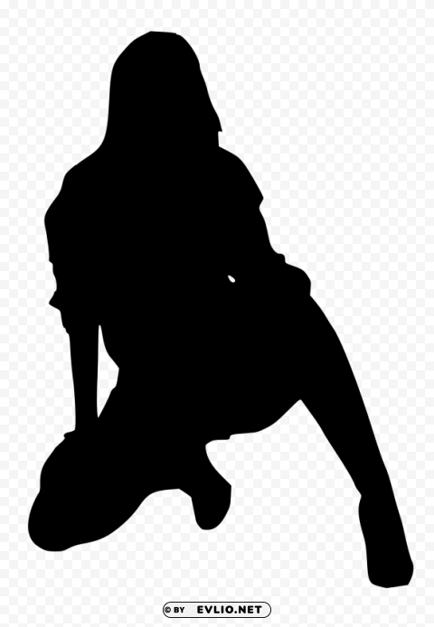 woman silhouette PNG files with alpha channel assortment