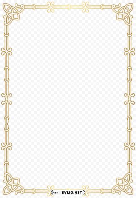border frame gold PNG transparent design bundle