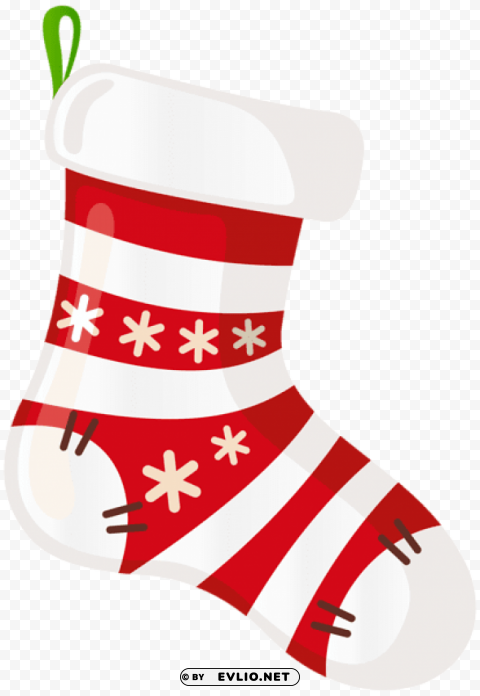christmas stocking white Isolated Object in HighQuality Transparent PNG
