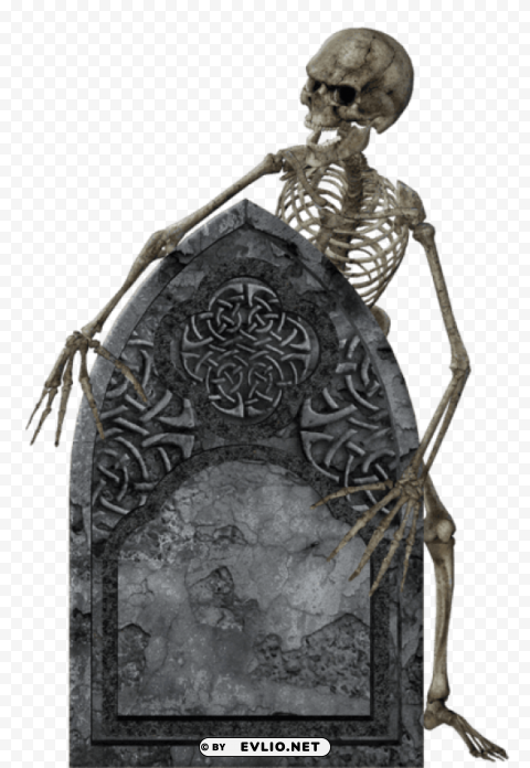 skeleton with tombstone picture HighResolution Transparent PNG Isolated Element png images background -  image ID is 38574804