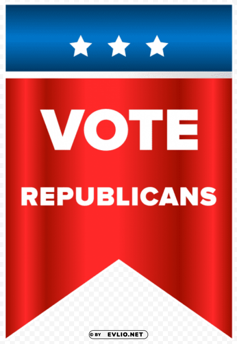 vote republicans ClearCut Background Isolated PNG Graphic Element