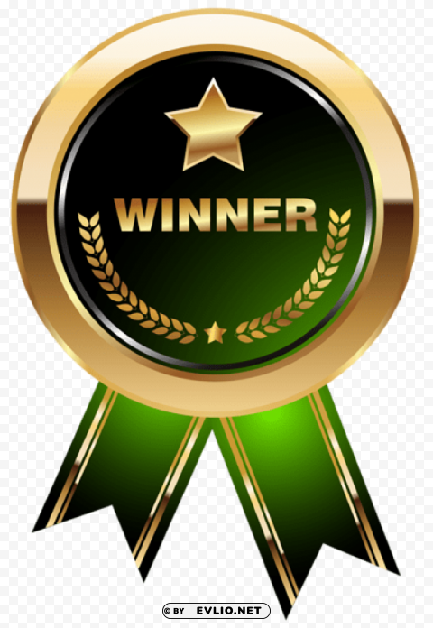 winner medal green transparent PNG images no background