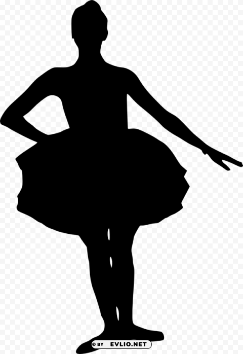 ballerina silhouette Transparent PNG Isolated Graphic Design