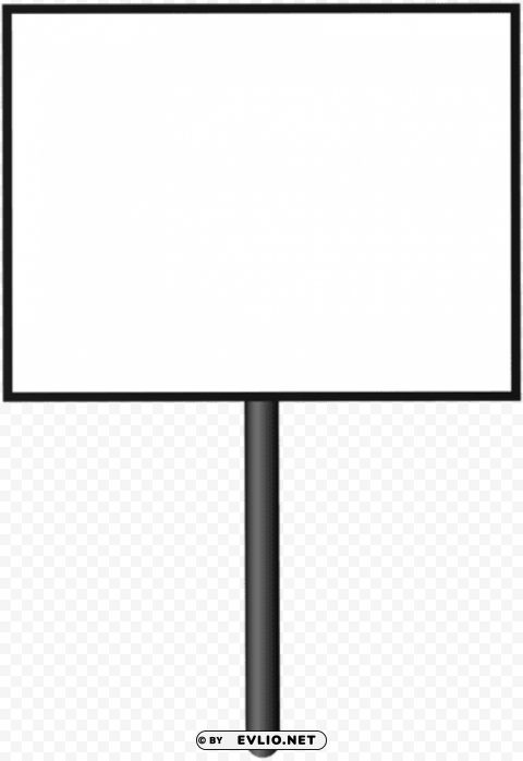 blank sign board transparent Clear Background PNG Isolated Illustration