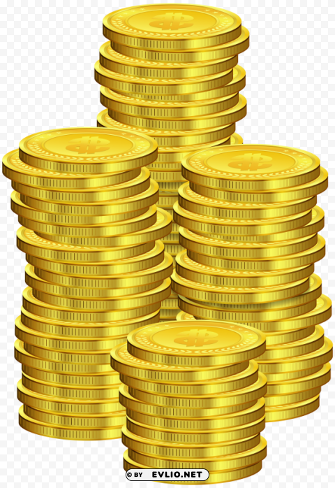 coins PNG Image with Isolated Icon