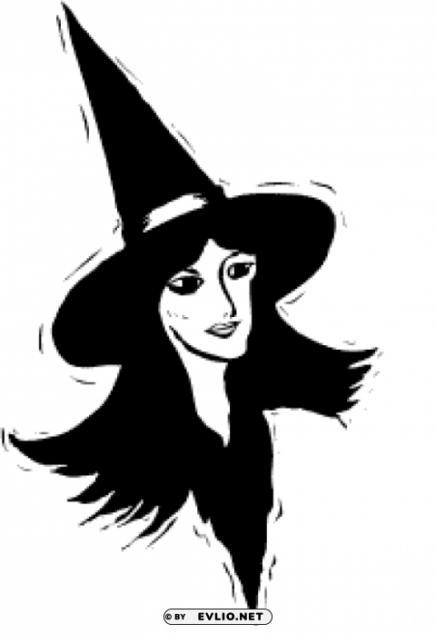 free witch public domain halloween and 2 PNG images with transparent layering