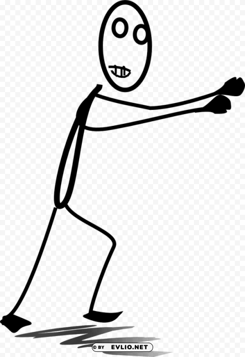 stick figure pushing Isolated Subject on HighResolution Transparent PNG