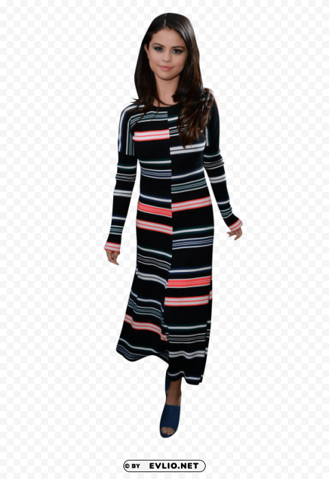 selena gomez walking Isolated Artwork on Transparent Background PNG png - Free PNG Images ID 52739dfe
