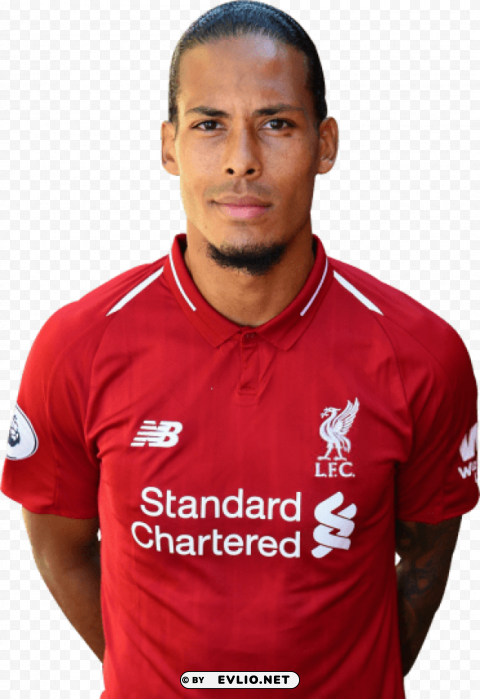 Virgil Van Dijk Transparent Background Isolated PNG Item