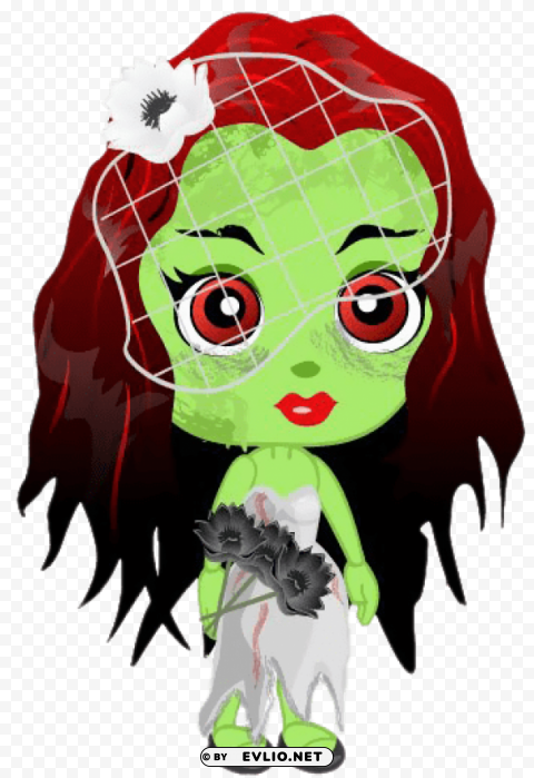 zombie girl PNG files with no background free