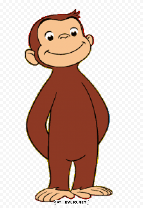 curious george posing Clear Background PNG Isolated Element Detail