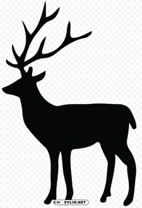 deer silhouette PNG with no cost