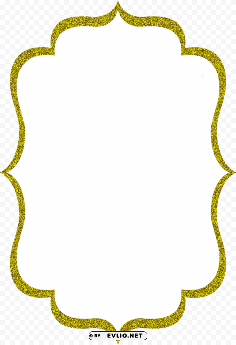 gold glitter frame Clean Background PNG Isolated Art PNG transparent with Clear Background ID a642de1a