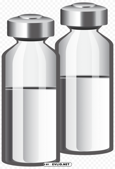 medicine ampoules Isolated Artwork on Clear Transparent PNG