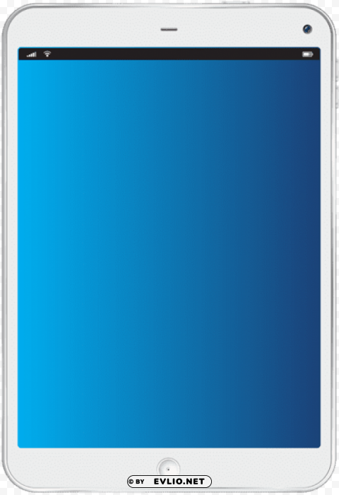 white tablet transparent PNG Image with Isolated Element