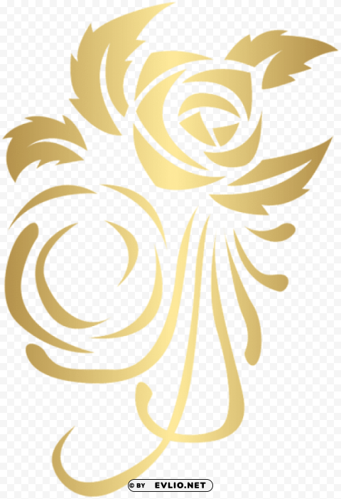 gold deco flower High-resolution transparent PNG files
