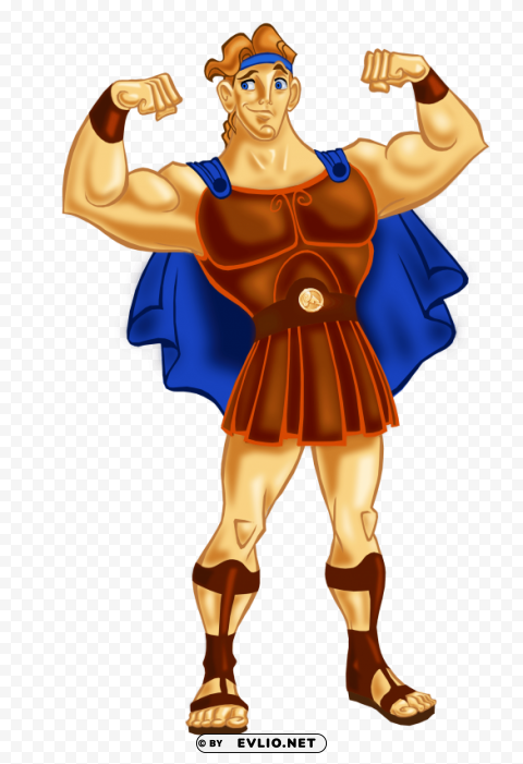 hercules strong cartoon Clean Background Isolated PNG Icon