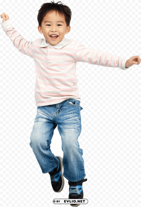asian kid Isolated Design Element in Transparent PNG