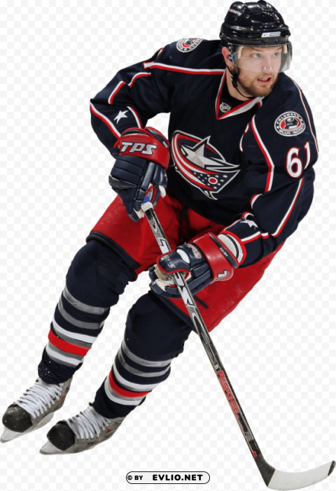 hockey player PNG Image Isolated on Transparent Backdrop