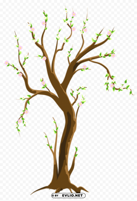 spring treepicture PNG with transparent bg
