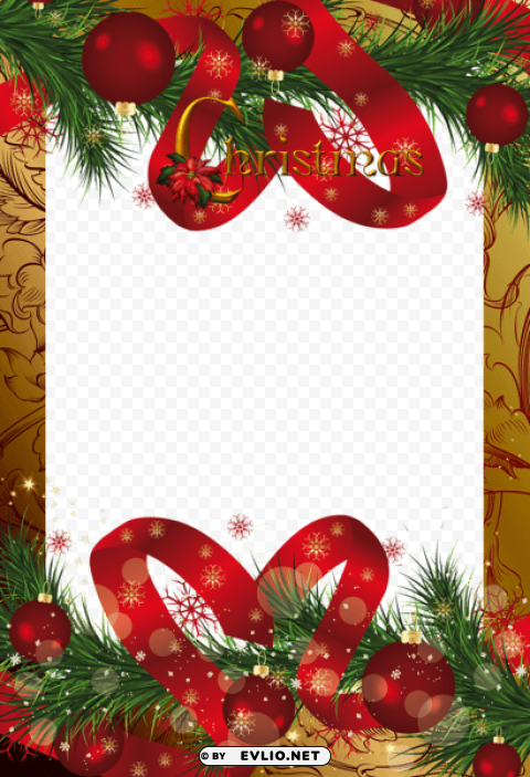 gold christmas frame PNG with clear background set background best stock photos - Image ID 25298c40