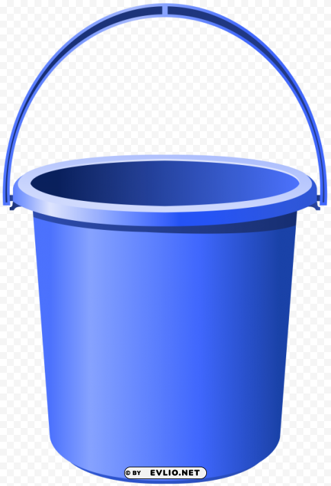 blue bucket image PNG transparent backgrounds
