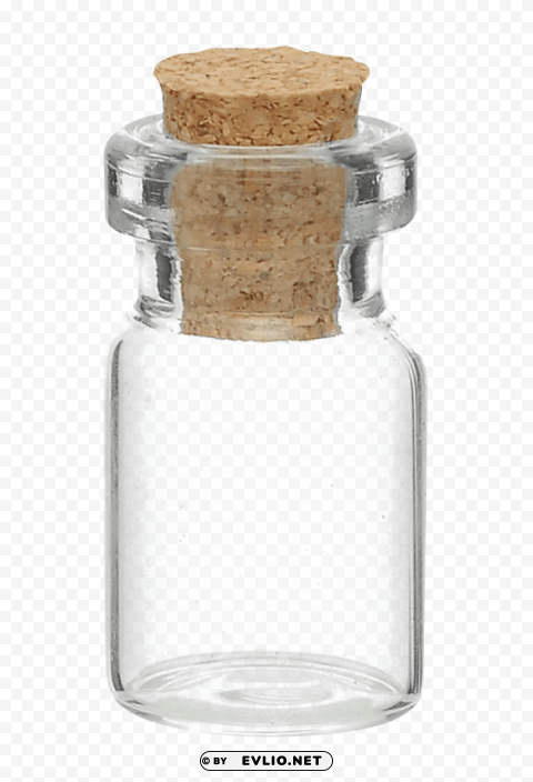 glass jar bottle Clear Background Isolated PNG Illustration
