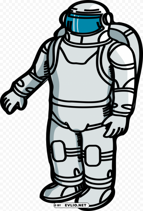 astronaut Isolated Design in Transparent Background PNG