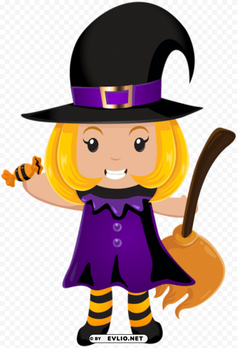halloween little witch Clear background PNG images bulk