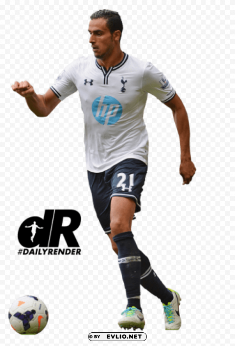 Nacer Chadli PNG Isolated Object On Clear Background