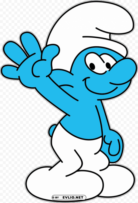 smurfik Isolated Character with Transparent Background PNG clipart png photo - 863aeea2