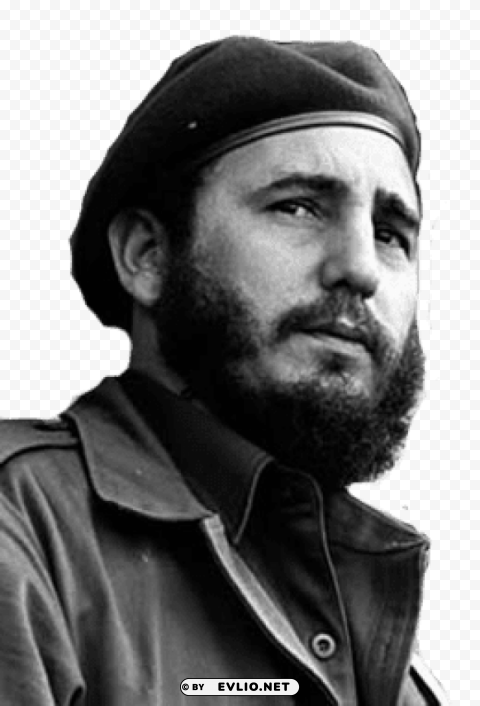 fidel castro side view PNG graphics with transparent backdrop