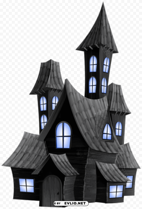 halloween scary house PNG pictures with no background required