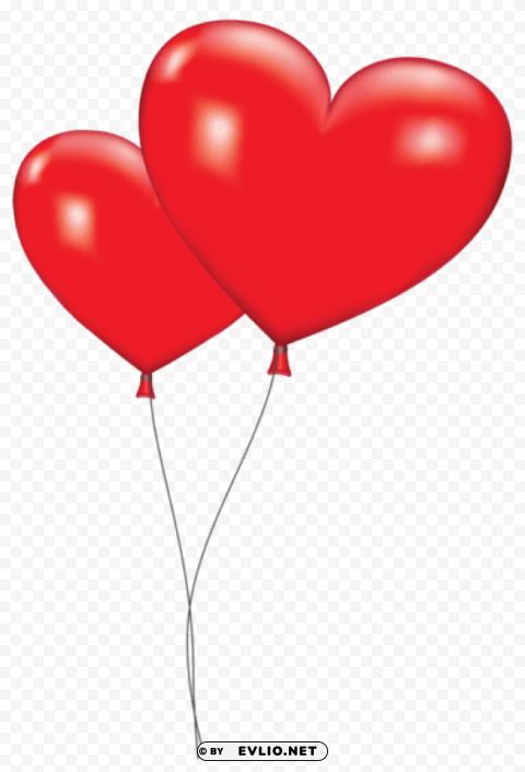 Large Red Heart Balloonspicture Clear PNG Image