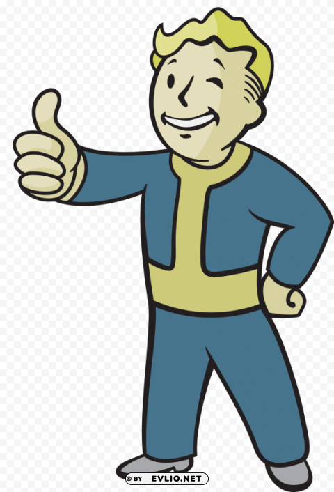 vault 81 boy Isolated Design Element in HighQuality PNG