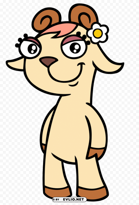 gabi the goat Isolated Element in HighQuality PNG clipart png photo - 6ea70f27