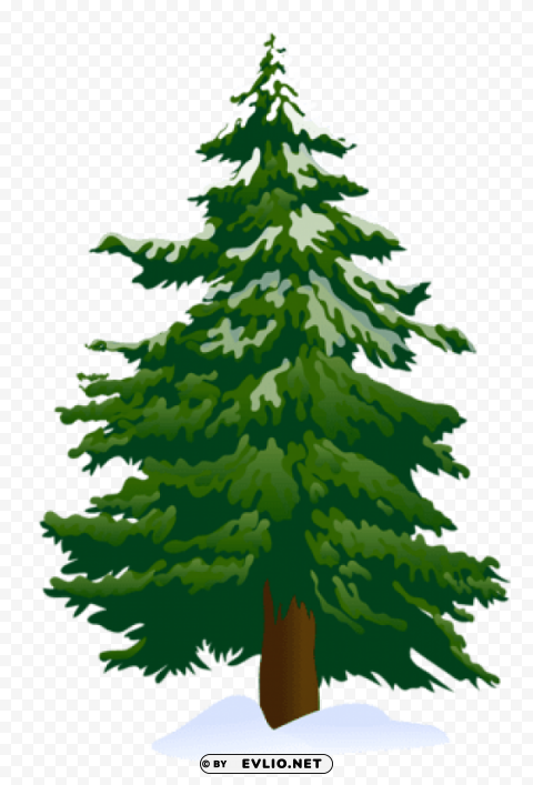 green pine tree PNG for digital art