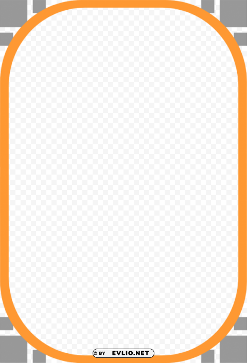 orange border frame PNG images without watermarks