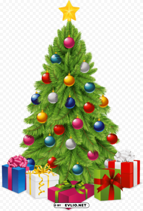 tree with gift boxes picture - christmas tree clipart clear background Transparent PNG images collection