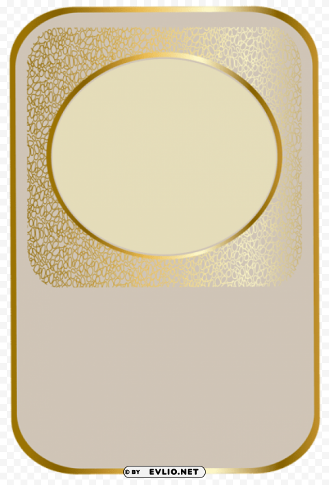 cream luxury labelpicture PNG Image with Isolated Transparency