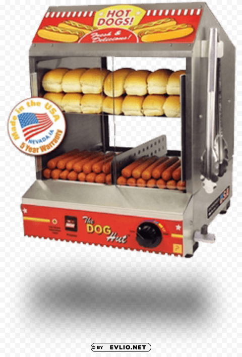 Paragon International Dog Hut Hot Dog Steamer Isolated Element With Clear Background PNG