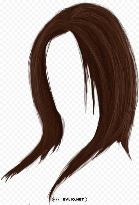 Transparent background PNG image of women hair PNG graphics - Image ID 64288a09