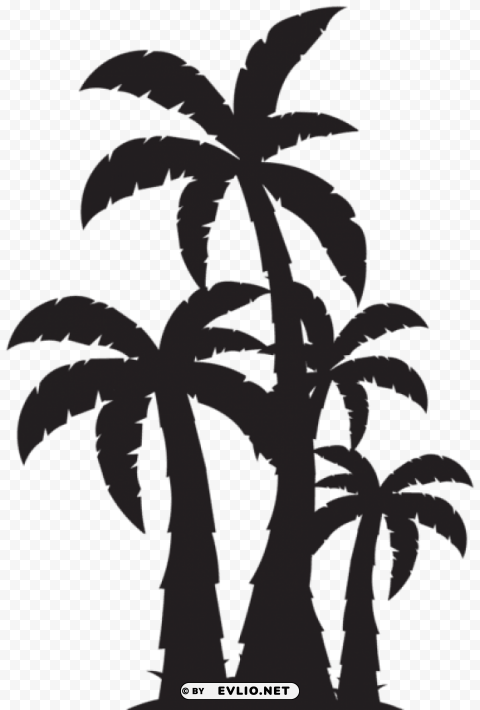 palm trees silhouette PNG high resolution free