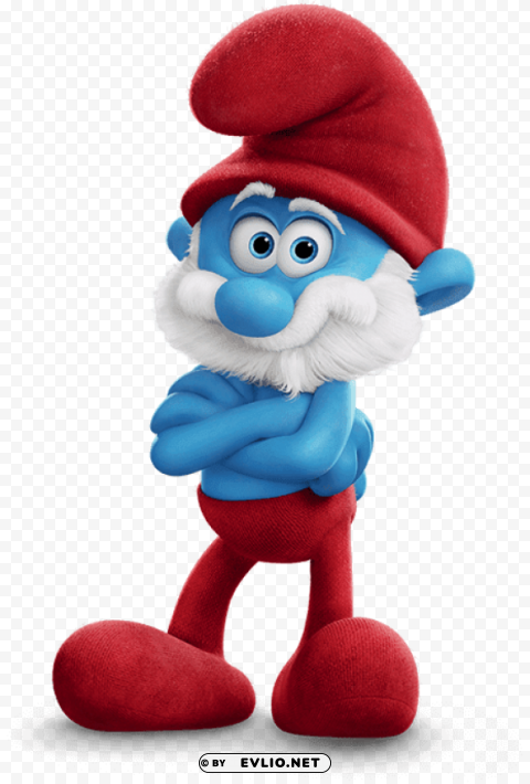 papa smurf arms crossed Isolated Graphic on HighQuality PNG