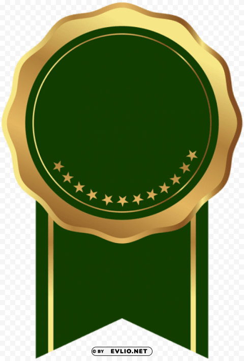 seal badge gold green transparent PNG clear images clipart png photo - 3596bc9f