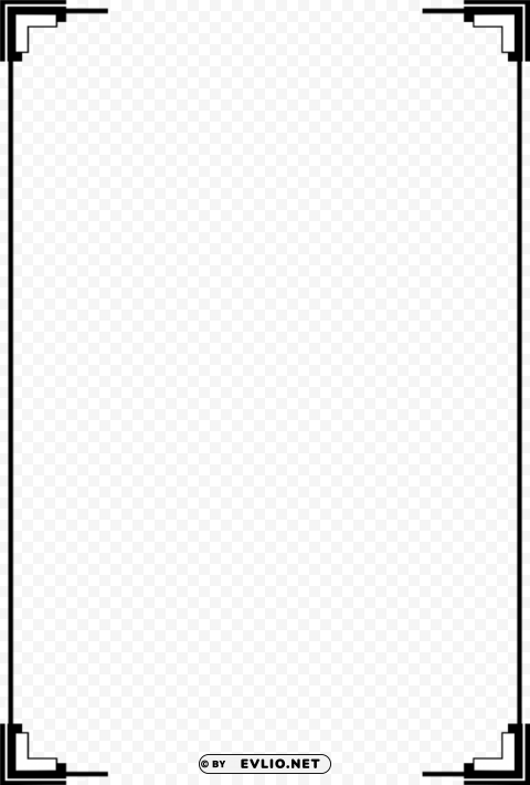 white border frame Clear Background PNG Isolation