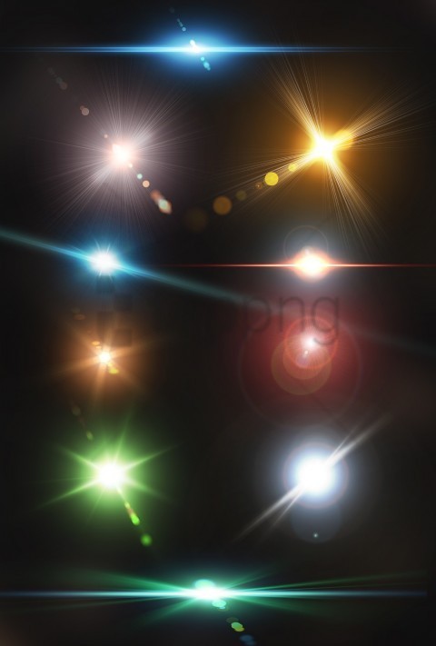 lens flare overlay PNG images with alpha mask