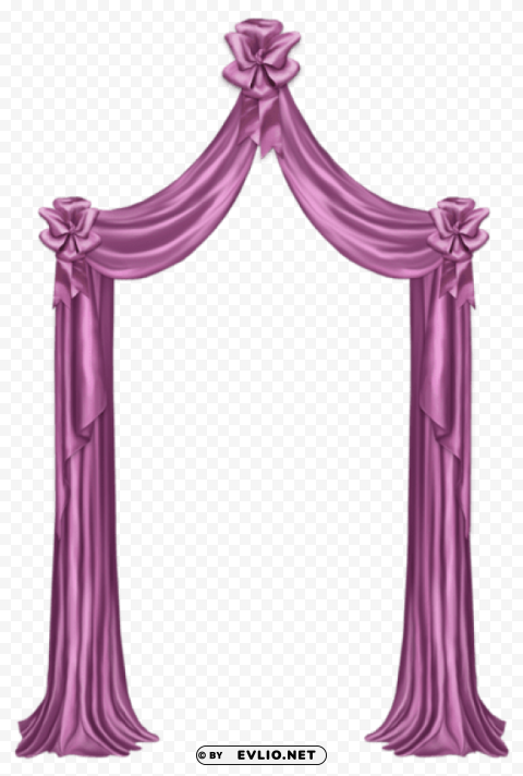 pink curtain decorpicture PNG photo