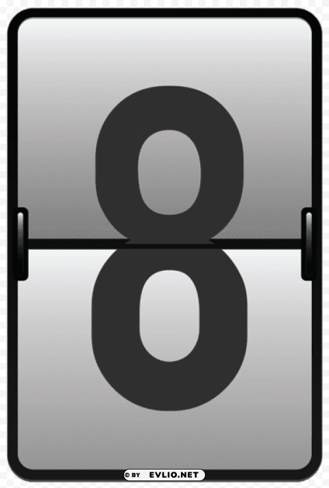 counter number eight PNG transparent artwork